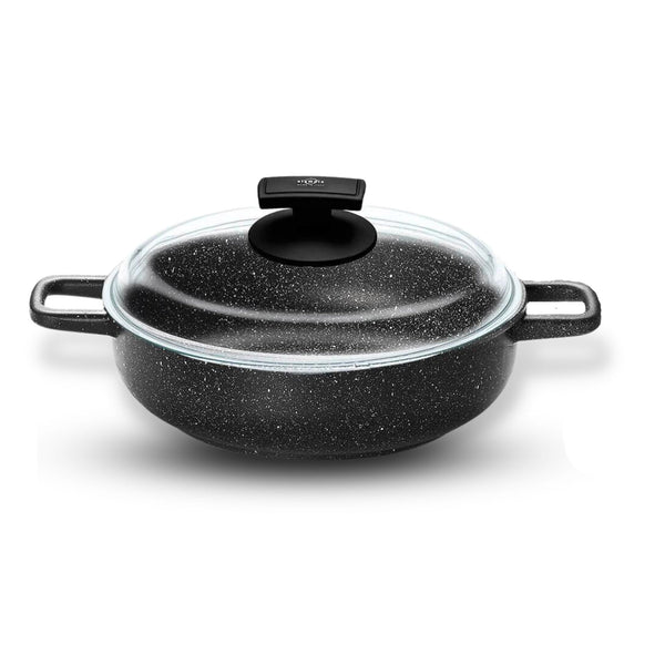 Tegame con Coperchio in Vetro Antiaderente 2 Manici Olympia Hard Cook Varie Misure online