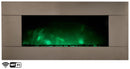 Camino Elettrico da Parete Wifi Effetto Fiamma 2000W CheminArte Pure Inox XXL