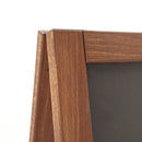 Lavagna a Cavalletto Magnetica 60x78 cm Cornice in Legno di Faggio Dark Wood
