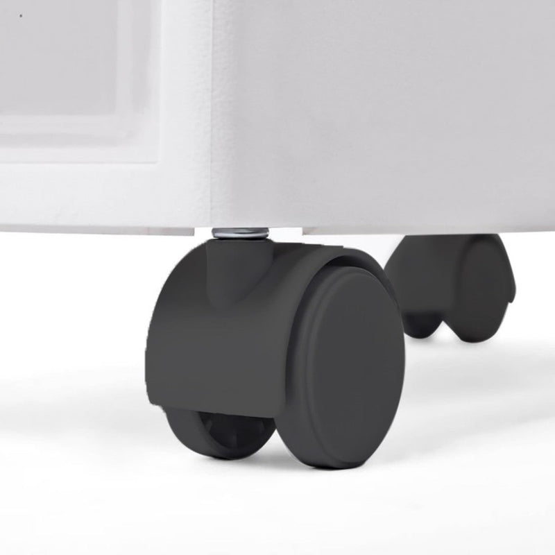 LOKO Armadietto Stretto Con 3 Cassetti, Carrello Sottile In Plastica Con Ruote, Perfetto Per Soggiorno, Cucina, Bagno E Ufficio (19 X 41,9 X 57,1 Cm)