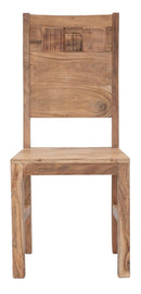 Set 2 Sedie 45x45x100 cm in Legno di Acacia Mumbai Marrone