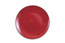 Set 6 Piatti Piani Ø27x3,5 cm in Gres Villa d'Este Home Tivoli Baita Glazed Rossi