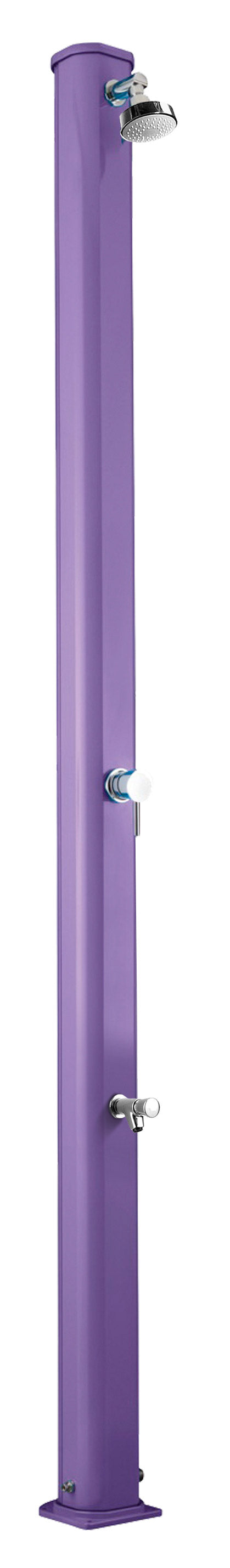 Doccia Solare da Giardino 25L Miscelatore e Lavapiedi Arkema Jolly S Viola