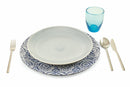 Set 6 Sottopiatti Ø33x2 cm in Plastica Villa d'Este Home Tivoli Etnico Blu