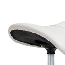 Sgabello per Estetista Parrucchiere Salone Seduta Sella Crema 52×53×49-61 cm 
