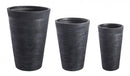 Set 3 Vasi Graffiti Nero Alto