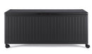 Baule Contenitore da Esterno 182x89,4x70h cm Apertura Facile e Ruote in Alluminio Ocean L Antracite 