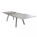 Tavolo Zante Allungabile 200/300x110x75 h cm in Alluminio Tortora