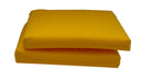 Set 2 Cuscini per Sedia da Giardino 40x40x5 cm in Dralon Allegro Giallo 