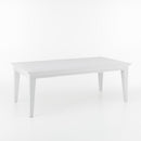 Tavolo 100x200xH75 cm in Legno Bianco