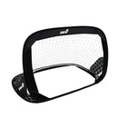 Porta da Calcio 128x84x81 cm Pieghevole Pop-Up Nera e Gialla
