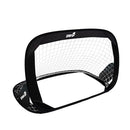 Porta da Calcio 128x84x81 cm Pieghevole Pop-Up Nera e Gialla