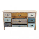 Mobile Denny 130x40x72 h cm in Legno Multicolor