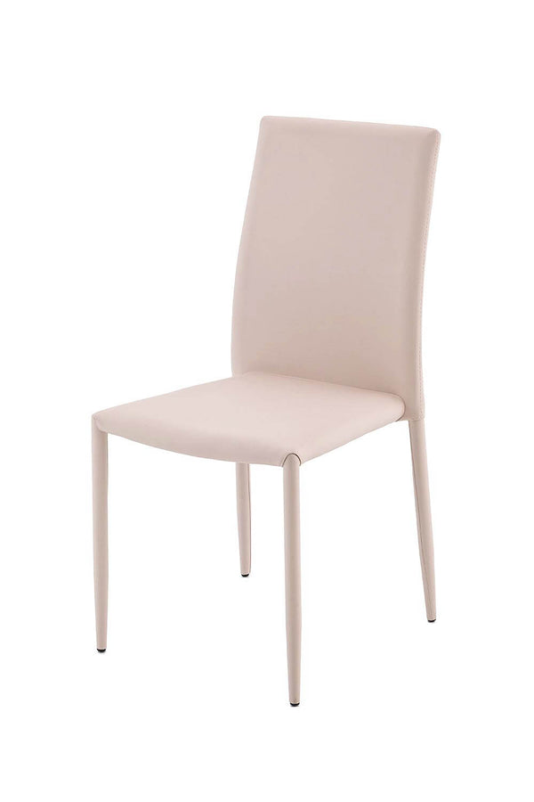 Set di 4 Sedie in Similpelle Morbida 93x52x45 cm TFT DC Tortora online