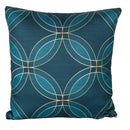 Set 3 Cuscini Decorativi 45x45 cm in Poliestere VdE Tivoli 1996 Vetiver Ottanio