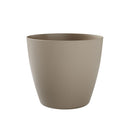 Vaso Rotondo Indoor e Outdoor Tera Bayon Kit Milk Ø30 cm in Plastica Beige 