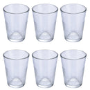 Set 6 Bicchieri Acqua Glace Party in Vetro VdE Tivoli 1996 Trasparente