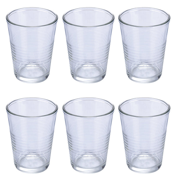 Set 6 Bicchieri Acqua Glace Party in Vetro VdE Tivoli 1996 Trasparente acquista