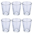 Set 6 Bicchieri Acqua Glace Party in Vetro VdE Tivoli 1996 Trasparente