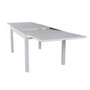 Tavolo Allungabile Hawaii 135/270x90x75 h cm in Alluminio Tortora