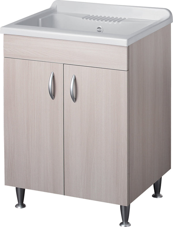 prezzo Mobile Lavatoio in Nobilato 60x50x85 cm 2 Ante Forlani Eco Olmo