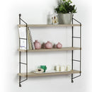 Mensola Neelix  con 3 ripiani rovere 60x15x68 cm rovere 