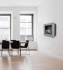 Camino a Bioetanolo da Parete 45x45 cm Karlsen Asolo Acciaio