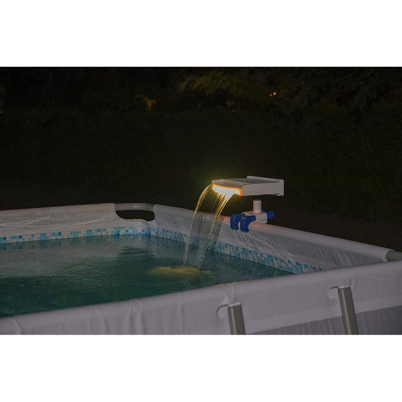 Cascata di Acqua con Luci a LED Rilassante per Piscina Bestway Flowclear 58619