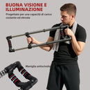 Power Twister Estensore per Pettorali a 4 Molle con Resistenza da 10 a 50 kg in Acciaio Inox Nero