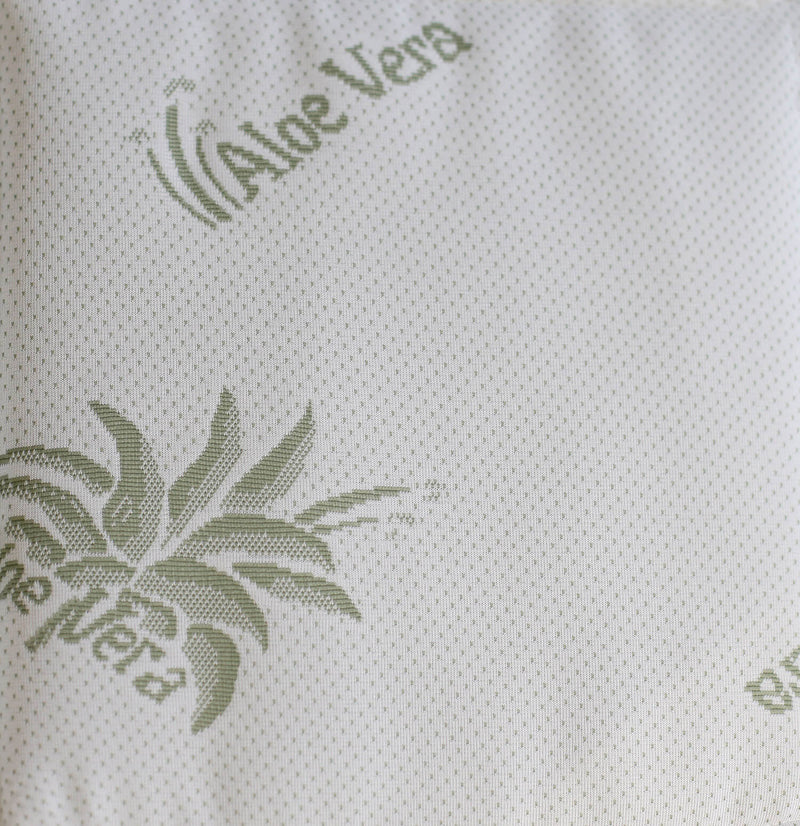 Topper Trapuntato Imbottito con Elastici Aloe Vera Bianco Varie Misure