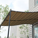 Telo di Ricambio per Pergola da Giardino 2.5x3 m con 8 Fori di Drenaggio 297x243 cm in Poliestere Beige