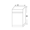 Mobile Lavatoio in Ceramica 1 Anta e Strofinatoio Integrato 45x50x86A cm Olmo Naturale