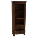 Libreria in Legno di Abete e MDF 3 Vani 2 Cassetti Ankara