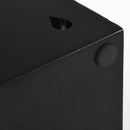 Portaombrelli con 4 Ganci e Vaschetta Raccogligocce 15,5x15,5x41 cm in Metallo Nero