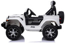 Macchina Elettrica per Bambini 12V 2 Posti con Licenza Jeep Wrangler Rubicon Bianca