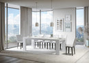 Tavolo Allungabile 130/390x90x77 cm Roxell Premium Bianco Frassino  