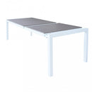 Tavolo Allungabile Waikiki 162/242x100x74 h cm in Alluminio Bianco