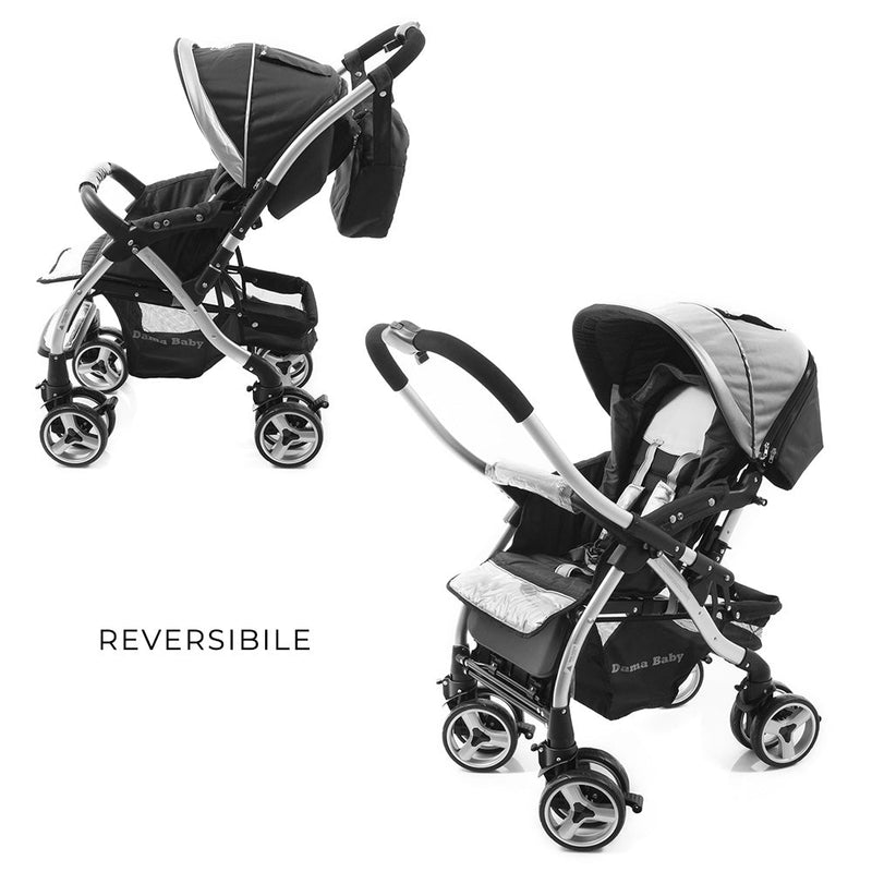 Passeggino Tradizionale per Bambini Reversibile Trupia Z8 Blu