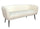 Divano 3 Posti 175x70x68h cm Avril Bianco Bouclè