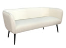 Divano 3 Posti 175x70x68h cm Avril Bianco Bouclè