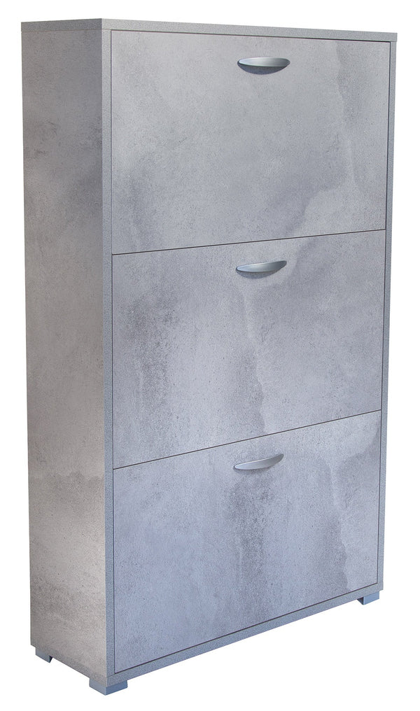 acquista Scarpiera 3 Ante a Ribalta 73x25x120 cm in Legno Salvaspazio Pietra