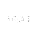 Appendiabiti da Cucina Supra Imballo 1 Pezzo Cromato Brillo Acciaio Emuca