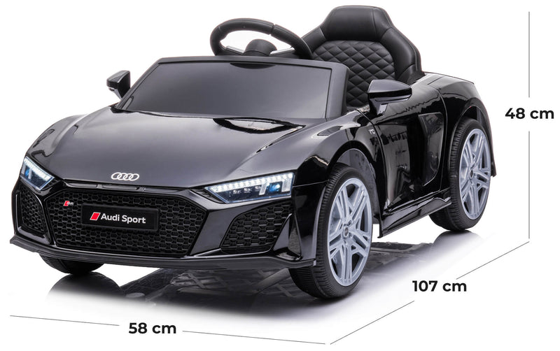 Macchina Elettrica per Bambini 12V con Licenza Audi R8 Sport Nera