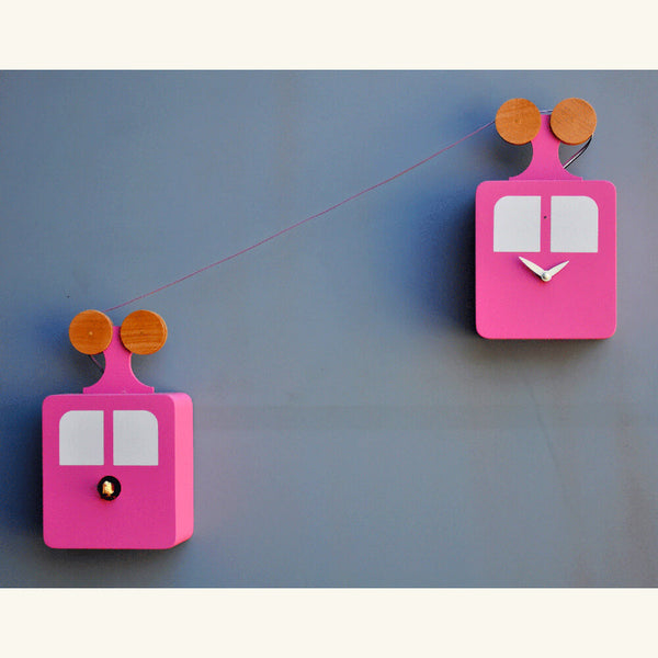 Orologio a Cucù da Parete 30X52X10Cm Pirondini Italia Funivia Viola Erika online