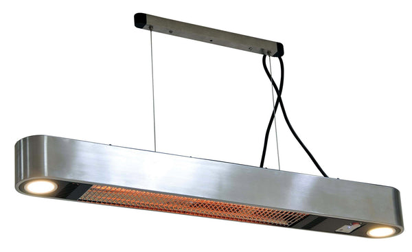 Stufa Elettrica da Soffitto per Esterno 1500W Qlima PEC3015S Silver online