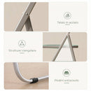 Set 4 Sedie Pieghevoli 47x48x75 cm in Acrilico Trasparenti Verde      