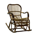 Dondolo da Giardino in Rattan 67x106H49/90cm Naturale