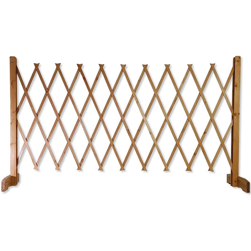 Recinzione Recinto Cani Legno Cancello Divisorio Regolabile 117cm Pieghevole