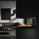 Camino a Bioetanolo da Incasso Trifacciale 90x30x50 cm Maratea 90 Nero 