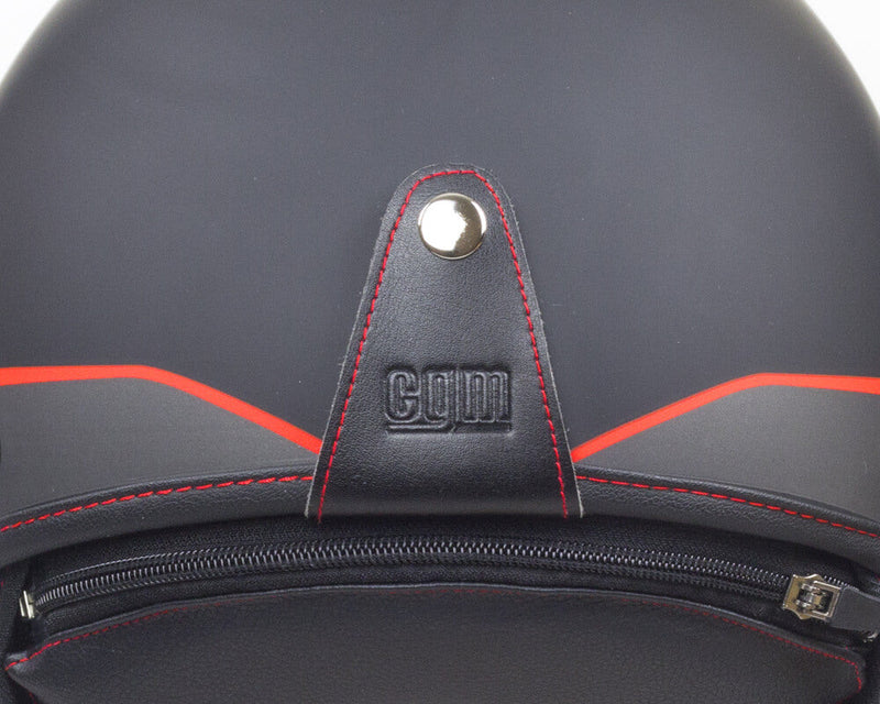 Casco Demi-Jet per Scooter CGM Granada 105G Nero Opaco Varie Misure